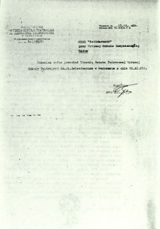 Uchwała Senatu Państwowej Wyższej Szkoły Teatralnej w Warszawie