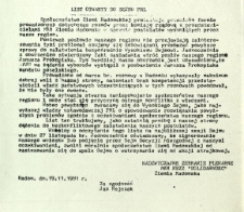 List otwarty do Sejmu PRL