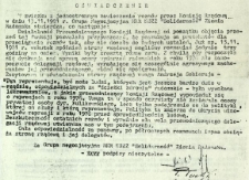 Oświadczenie, z dnia 13 listopada 1981 r.