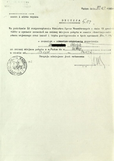 Decyzja, z dnia 12 lutego 1982 r.