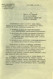 Przeprowadzona w dniu 5.11.1981 r. wizja lokalna ...