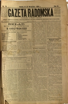 Gazeta Radomska, 1894, R. 11, nr 76