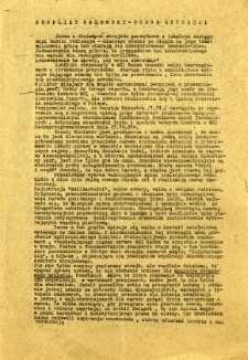 Konflikt radomski - ocena sytuacji