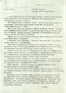 List otwarty, z dnia 27 czerwca 1988 r.