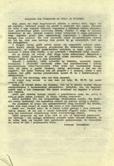 Dlaczego nie poszedłem do pracy 10 stycznia