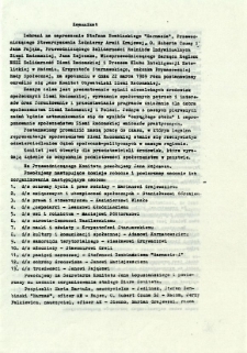 Komunikat. Zebrani na zaproszenie ...