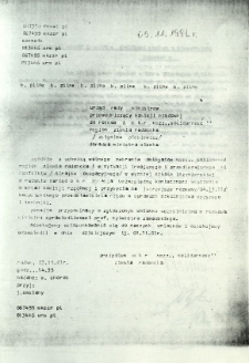 Zgodnie z uchwałą walnego zebrania delegatów ...