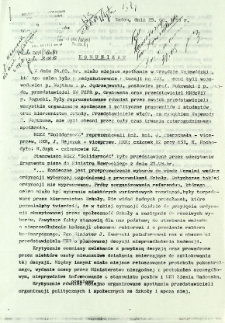 Komunikat, z dnia 25 sierpnia 1981 r.