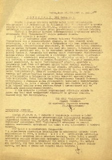 Komunikat MKS Radom nr 3