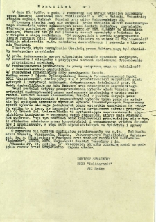 Komunikat nr 3