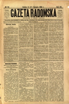 Gazeta Radomska, 1898, R. 15, nr 65