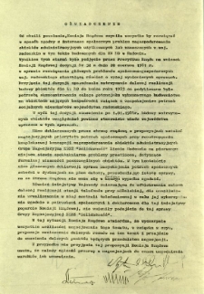 Oświadczenie. Od chwili powołania ...