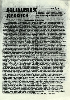 Solidarność Młodych, 1989, nr 2