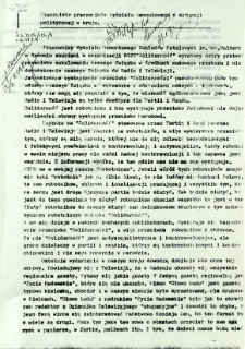 Stanowisko pracowników Wydziału Remontowego o sytuacji politycznej w kraju