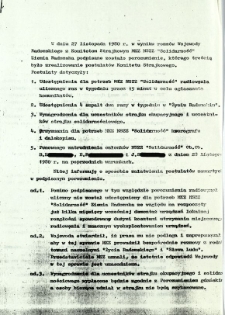 W dniu 27 listopada 1980 r. w wyniku rozmów ...