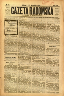 Gazeta Radomska, 1898, R. 15, nr 71