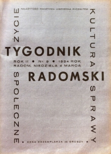 Tygodnik Radomski, 1934, R. 2, nr 9