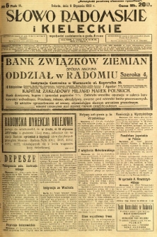 Słowo Radomskie i Kieleckie, 1923, R.2, nr 5