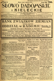 Słowo Radomskie i Kieleckie, 1923, R.2, nr 7