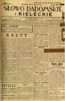 Słowo Radomskie i Kieleckie, 1923, R.2, nr 13