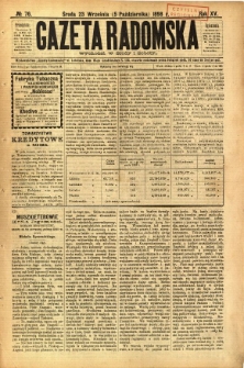 Gazeta Radomska, 1898, R. 15, nr 76