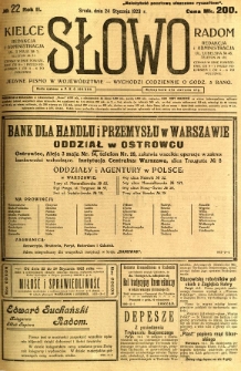 Słowo, 1923, R.2, nr 22