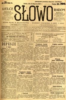 Słowo, 1923, R.2, nr 25