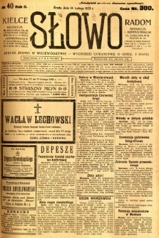 Słowo, 1923, R. 2, nr 40