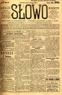 Słowo, 1923, R. 2, nr 41
