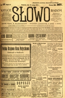 Słowo, 1923, R. 2, nr 44