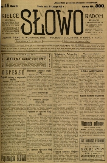 Słowo, 1923, R. 2, nr 46