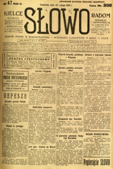 Słowo, 1923, R. 2, nr 47