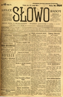 Słowo, 1923, R. 2, nr 48