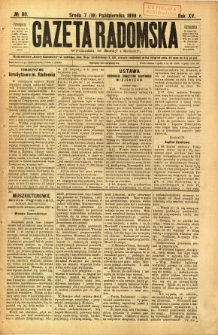 Gazeta Radomska, 1898, R. 15, nr 80