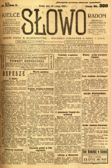 Słowo, 1923, R. 2, nr 52