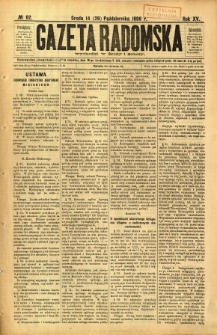 Gazeta Radomska, 1898, R. 15, nr 82