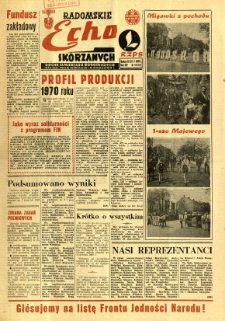 Radomskie Echo Skórzanych, 1969, R. 14, nr 14
