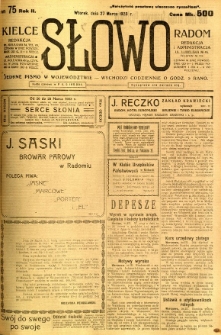 Słowo, 1923, R. 2, nr 75