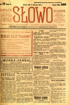 Słowo, 1923, R. 2, nr 89