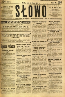 Słowo, 1923, R. 2, nr 124