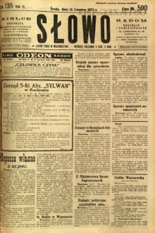 Słowo, 1923, R. 2, nr 135