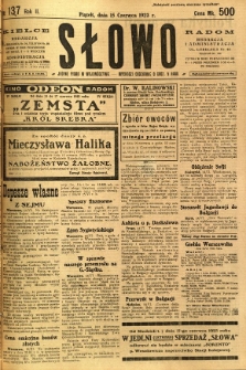 Słowo, 1923, R. 2, nr 137