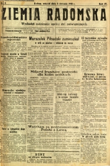 Ziemia Radomska, 1931, R. 4, nr 4