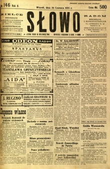 Słowo, 1923, R. 2, nr 146