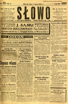 Słowo, 1923, R. 2, nr 151