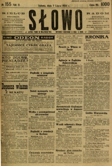 Słowo, 1923, R. 2, nr 155
