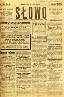 Słowo, 1923, R. 2, nr 157