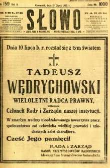 Słowo, 1923, R. 2, nr 159