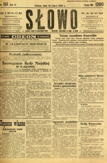 Słowo, 1923, R. 2, nr 161