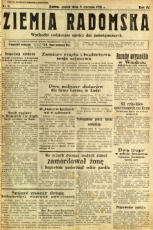 Ziemia Radomska, 1931, R. 4, nr 6